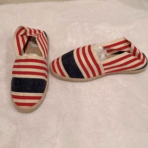 Nautical Espadrille Flats, Sz EU 44